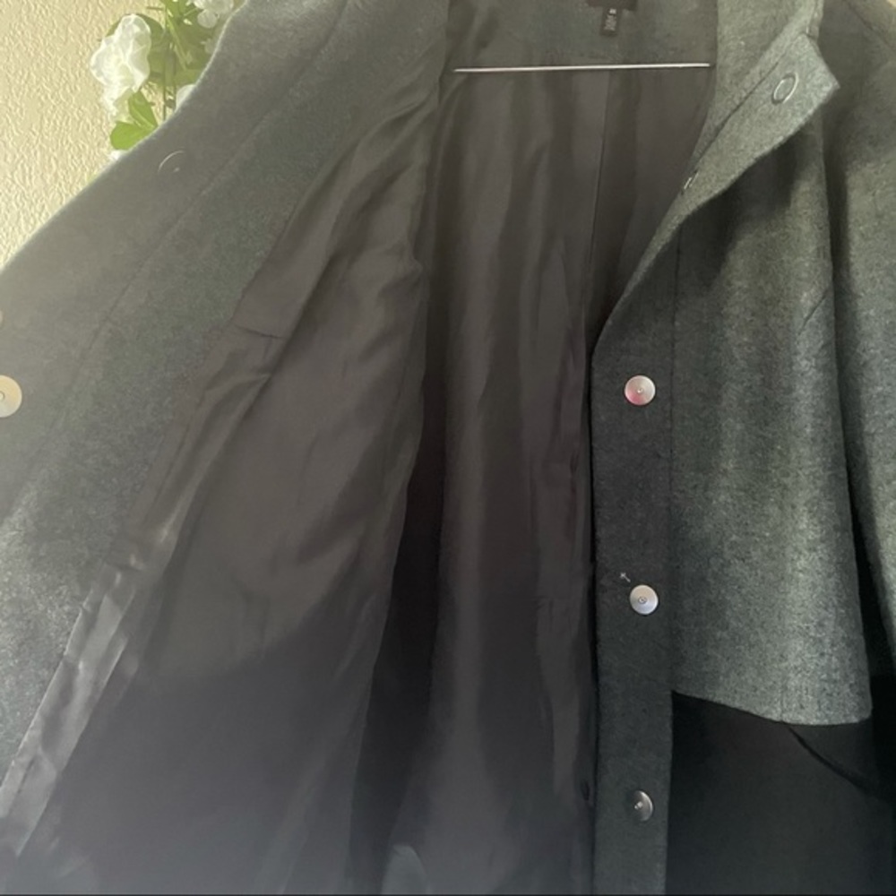 SOLD Rafaella Plus Size Black & Gray Color Block Outerwear Coat - Picture 3 of 9